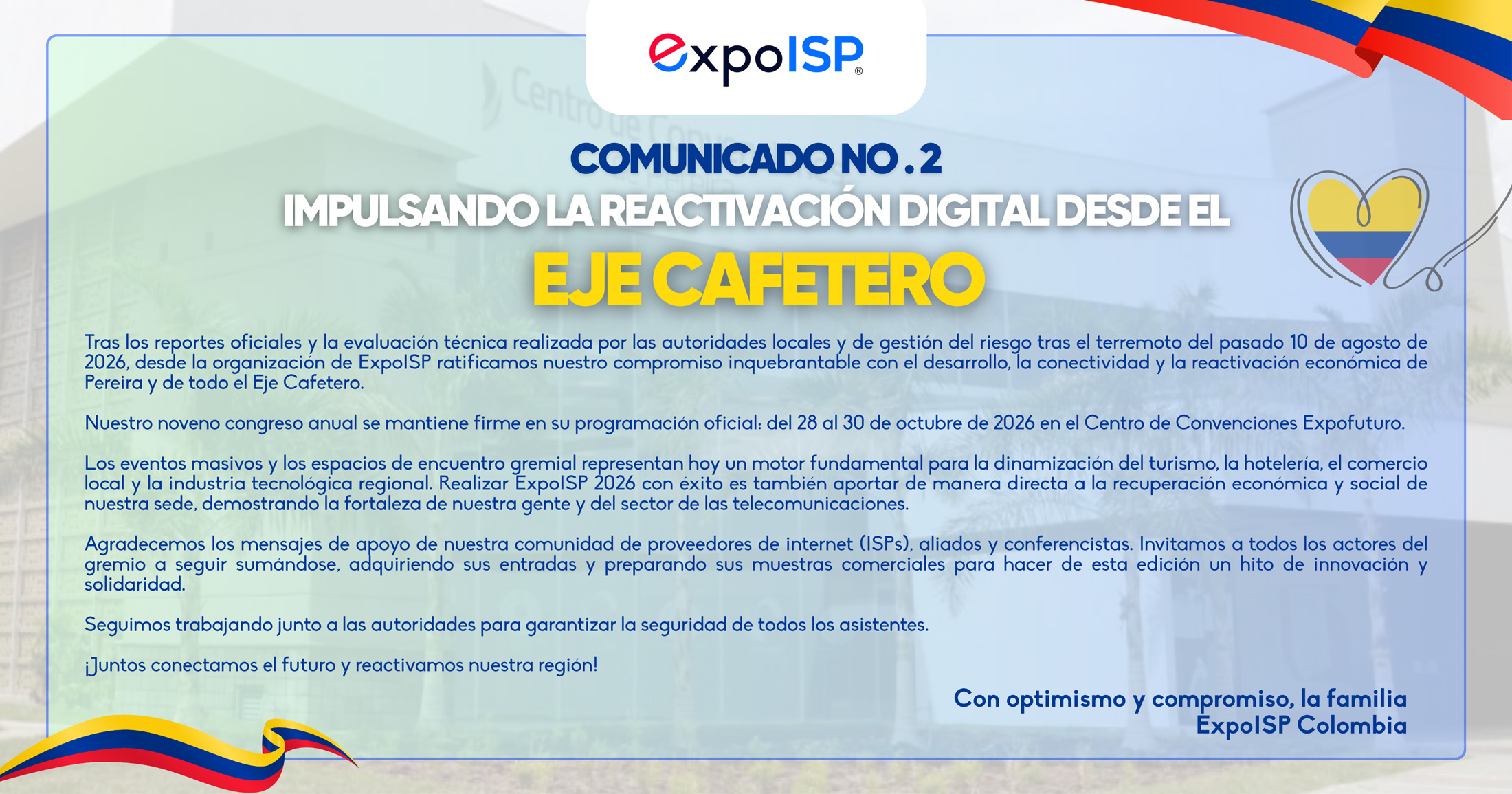 Comunicado N° 2 importante de ExpoISP 2026